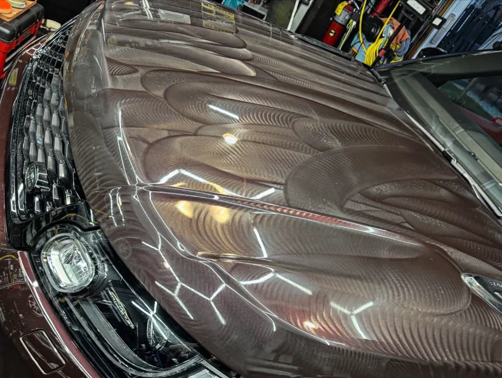 Ceramic coated sports car deep gloss finish