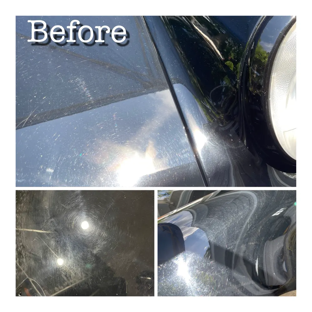 Gloss restoration before and after