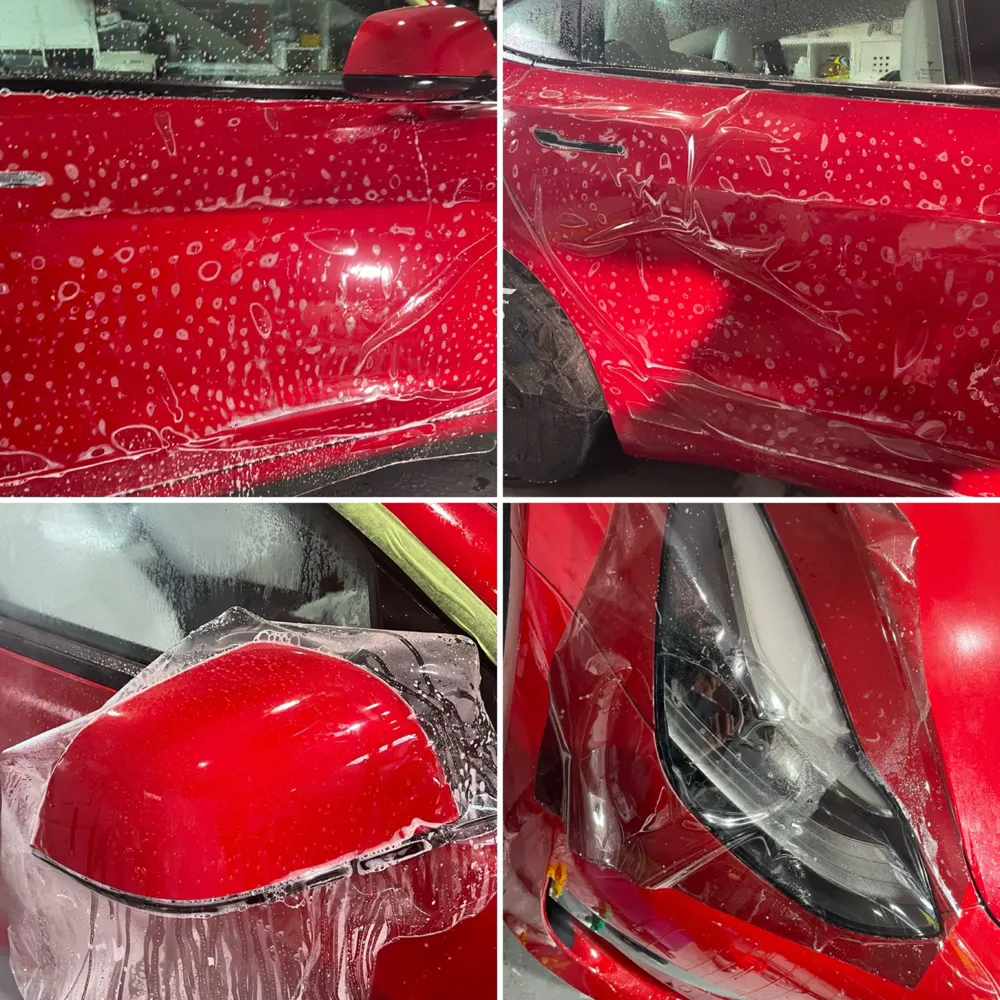 Water beading on ceramic coated paint