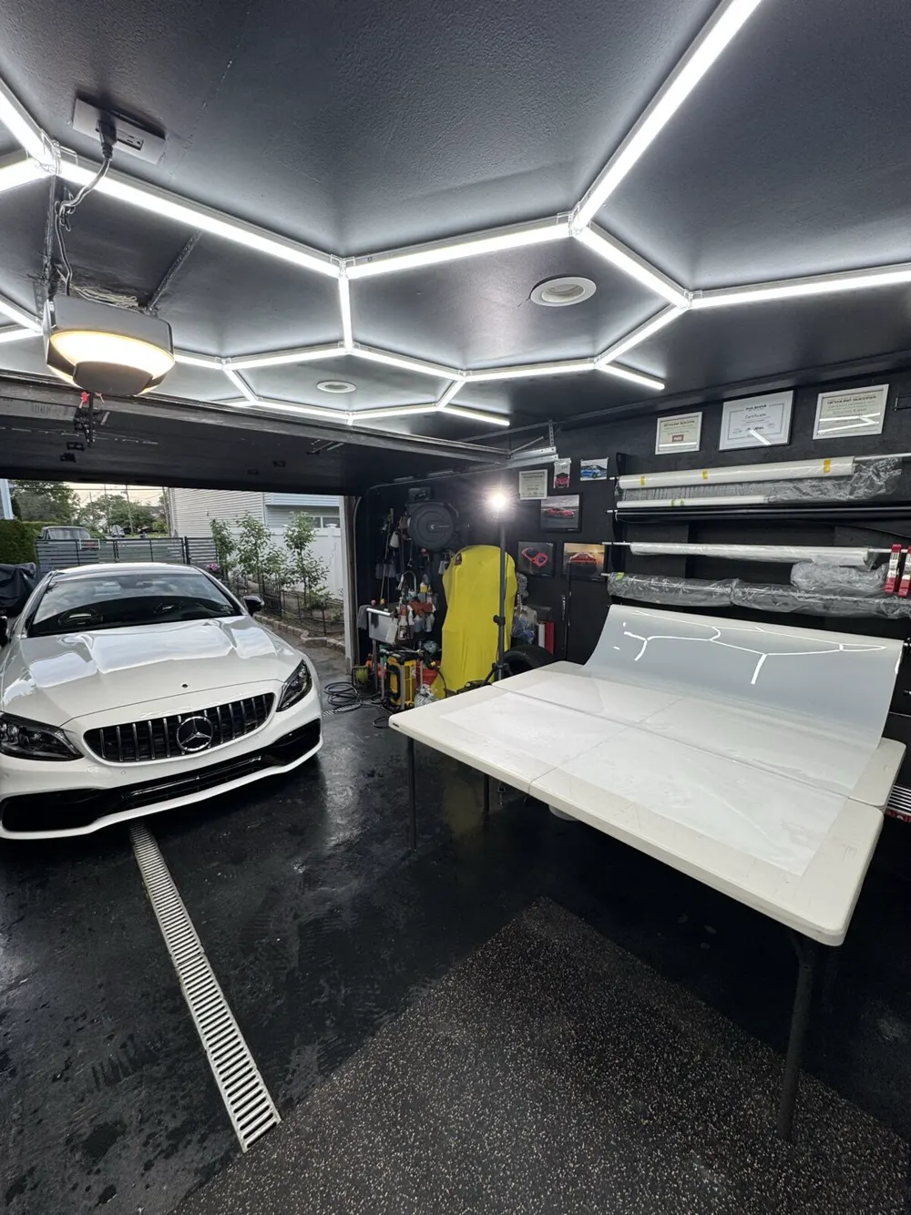 Supercars inside CBA Detailing studio