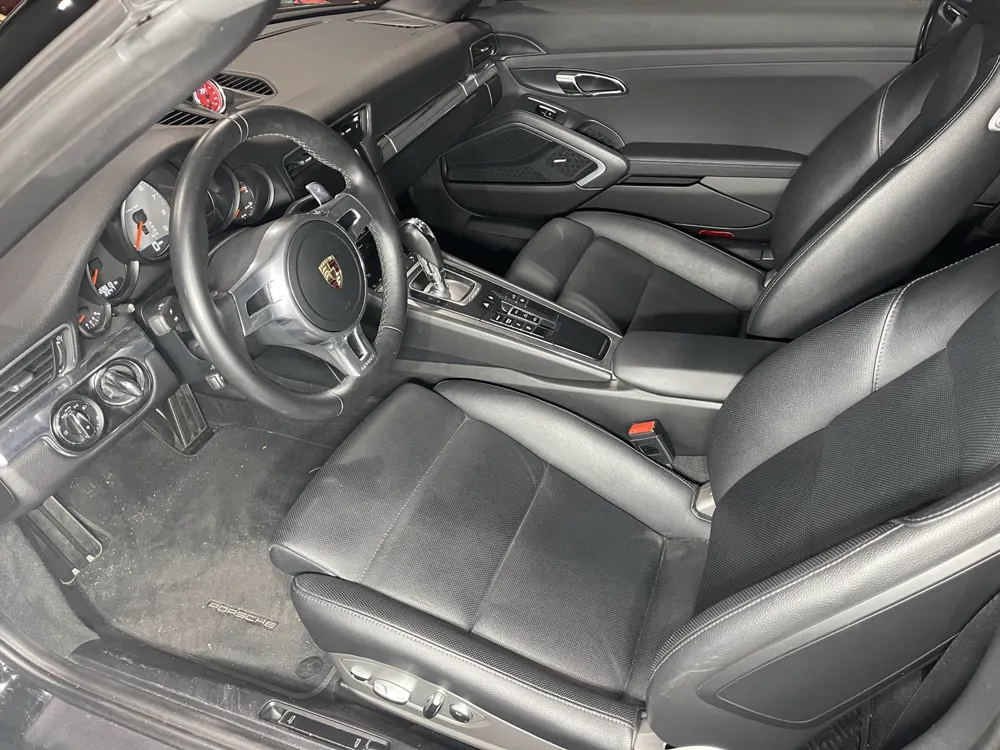 Detailed luxury car interior