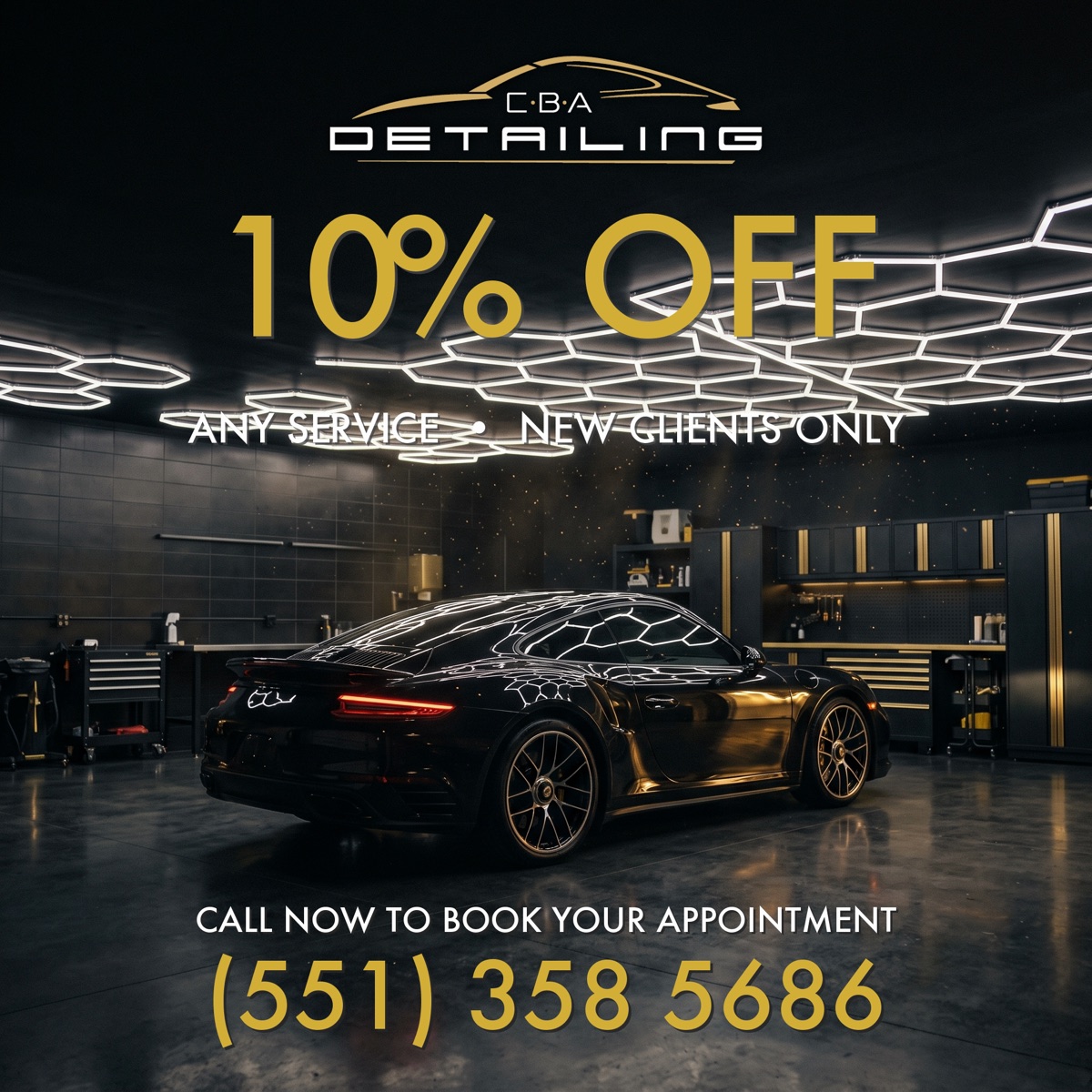 10% OFF any service - call (551) 358 5686 - CBA Detailing Dumont NJ